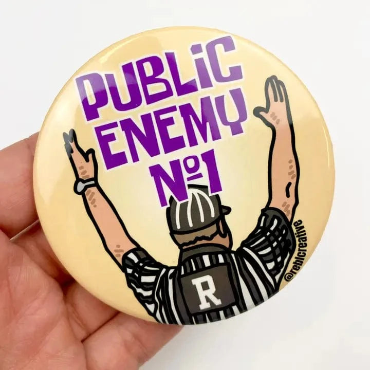LSU Public Enemy Gameday Button - Image 3