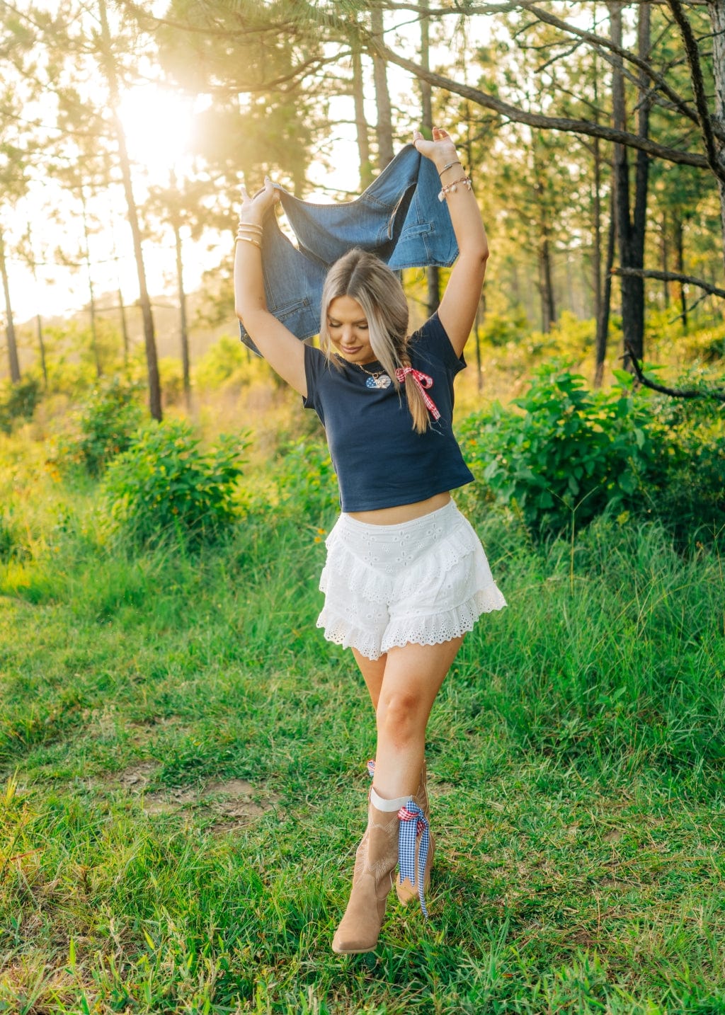 Navy USA Heart Tee - Image 4