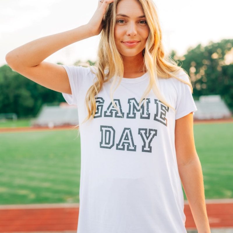 White Gameday Short Sleeve Tee