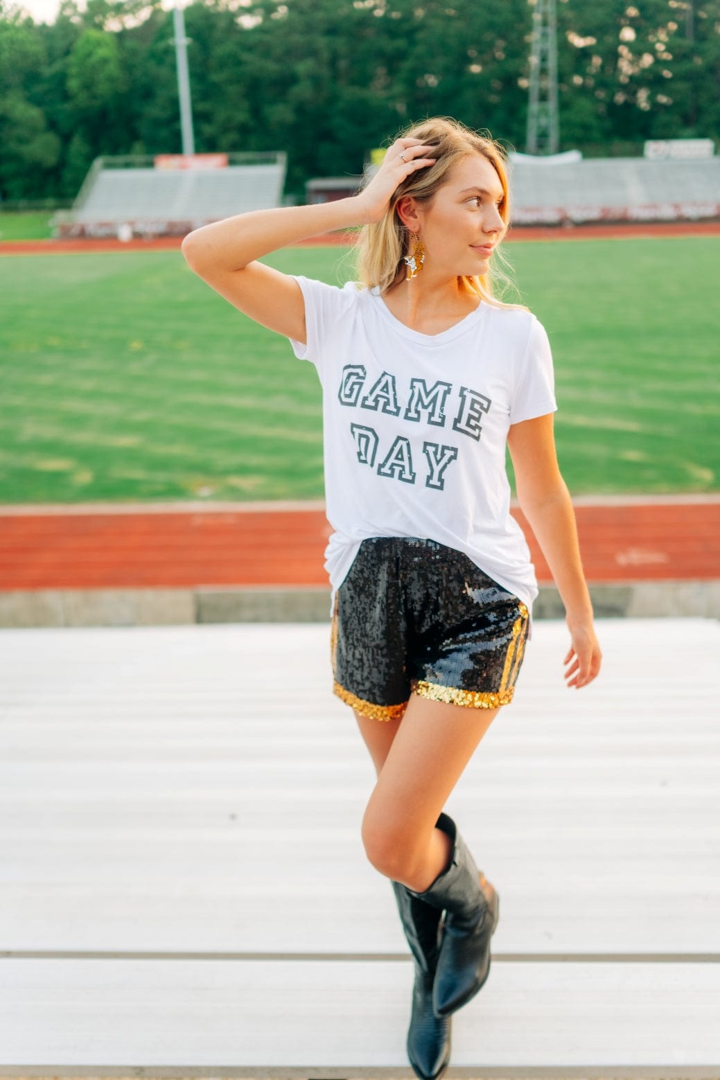 White Gameday Short Sleeve Tee - Image 5