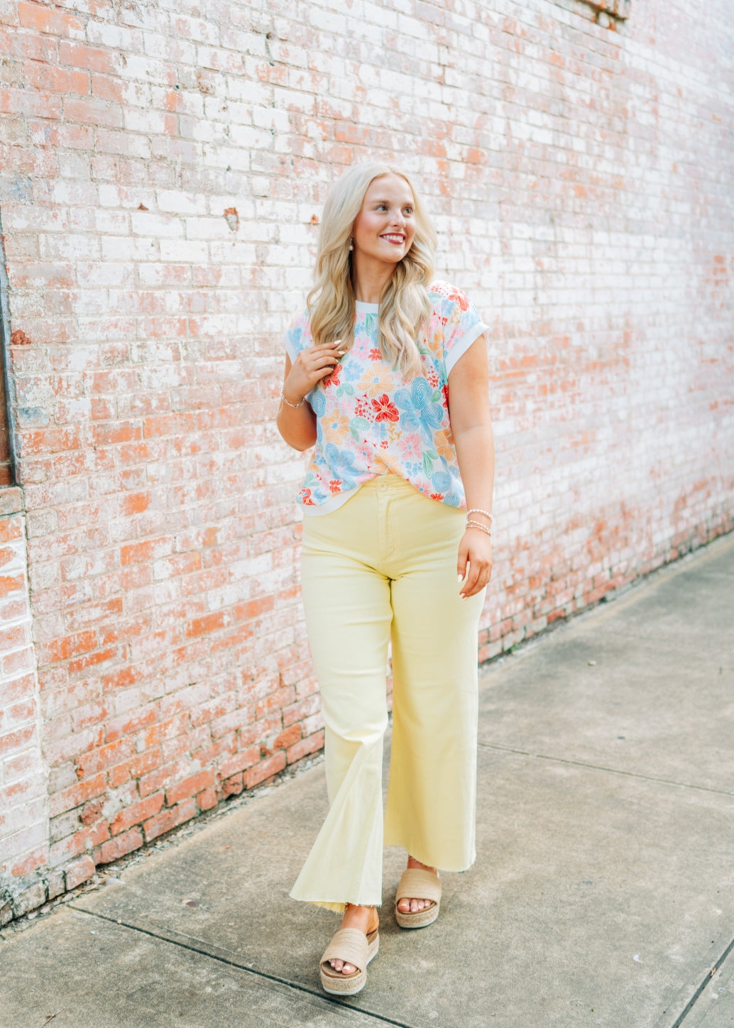 Multicolored Floral Knit Top - Image 3