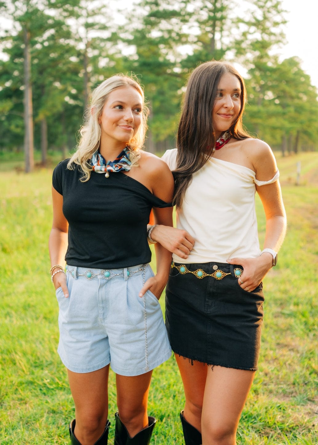 Cream Twist Draped Shoulder Top - Image 4