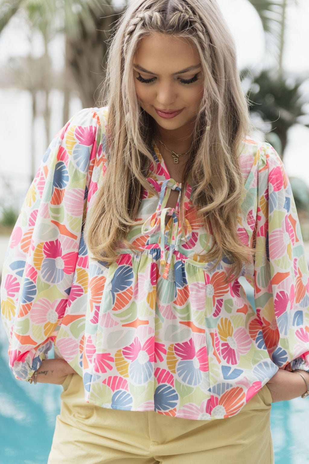 Multicolored Vivey Afternoon Showers Top