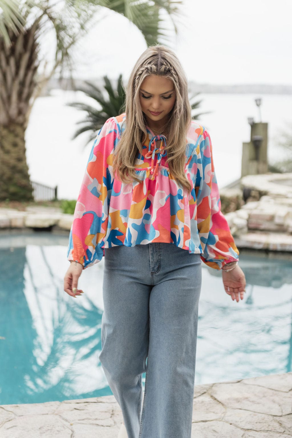 Pink Vivey Hello There Top - Image 3