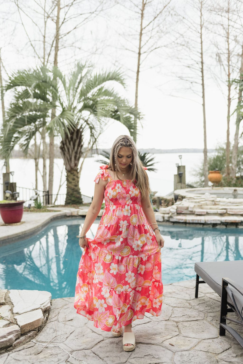 Coral Salem Kiwi Bloom Dress - Image 6