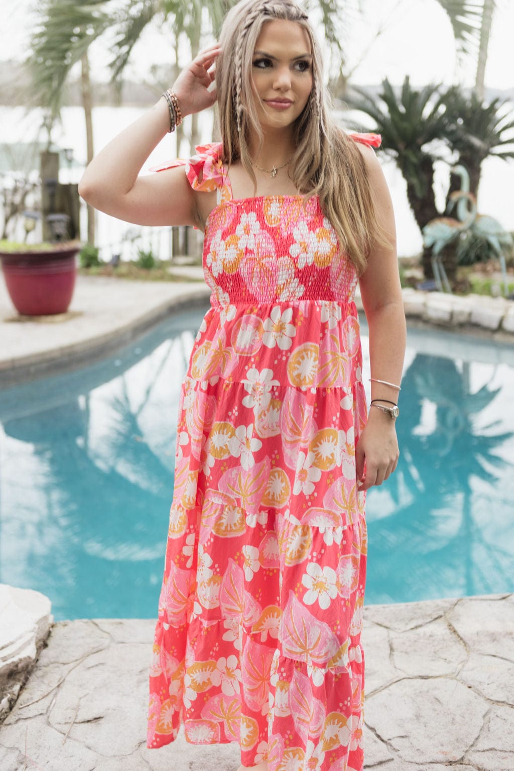 Coral Salem Kiwi Bloom Dress - Image 5