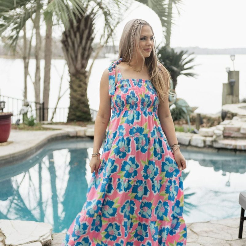 Pink Salem Sea Flower Dress